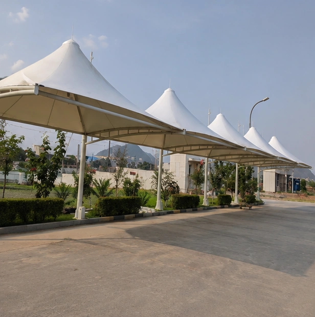 Minda Projects Ltd tensile structure, Ekra Decor &mdash; photograph 4